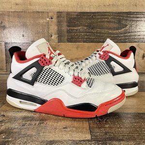 Jordan 4 Fire Red Size 9 Mens 2020 Nike Air Black White